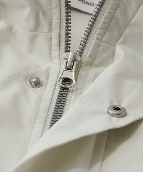 MONO-MART（モノマート）の「オーバートラック 比翼 ショートジップベスト（ベスト・レディース・アイボリー/ブラック/チャコール/ネイビー/ライトグレー・L/M/S）」の10枚目の写真