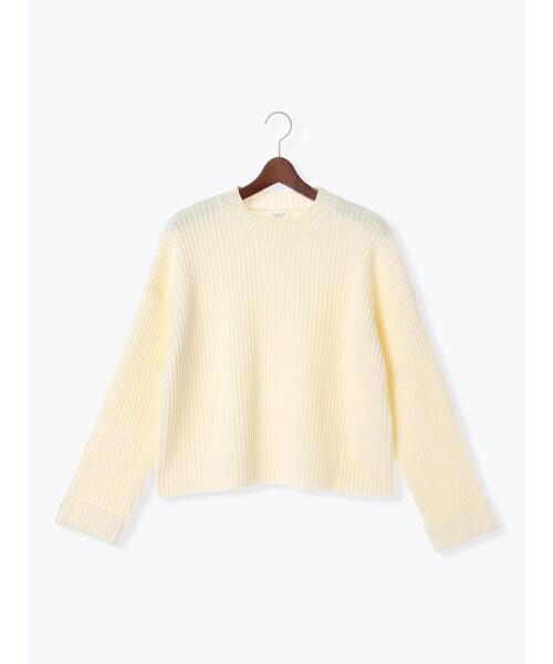 Te chichi TERRASSE（テチチテラス）の「ハイネックターンバックリブニット（ニット/セーター・レディース・ラベンダー/オフホワイト/チャコールグレー・F）」の20枚目の写真