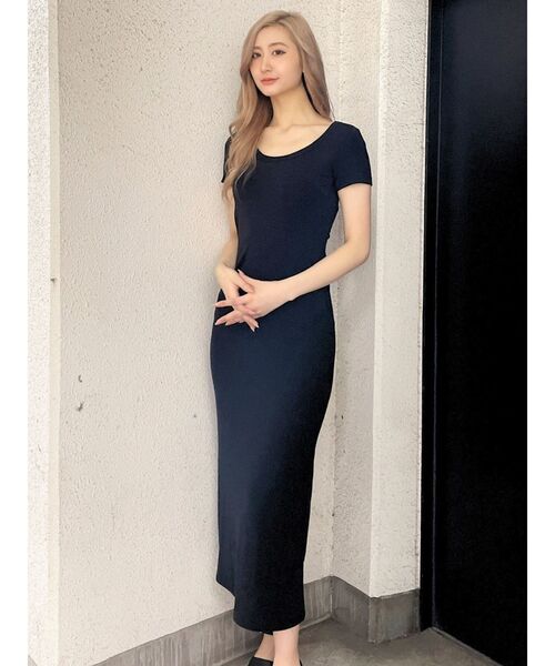 GYDA(ジェイダ)の「BACK OPENカップ付きフレアロングワンピース(ワンピース・レディース・その他1/ブラック・FREE)」の13枚目の写真