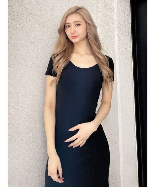 GYDA(ジェイダ)の「BACK OPENカップ付きフレアロングワンピース(ワンピース・レディース・その他1/ブラック・FREE)」の20枚目の写真