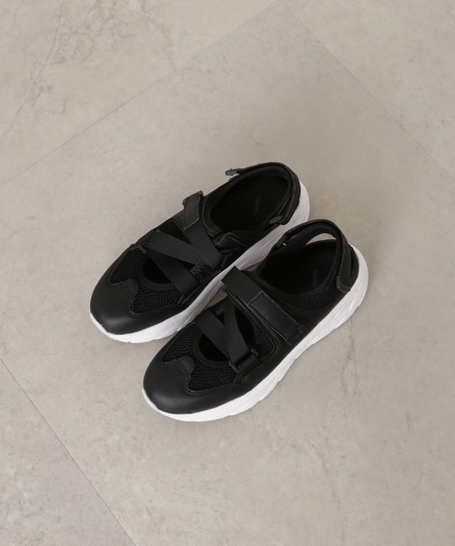 N.（N. Natural Beauty Basic）（エヌエヌナチュラルビューティーベーシック）の「◆メッシュスニーカー（スニーカー・レディース・オフホワイト/ブラック・MEDIUM/LARGE）」の8枚目の写真