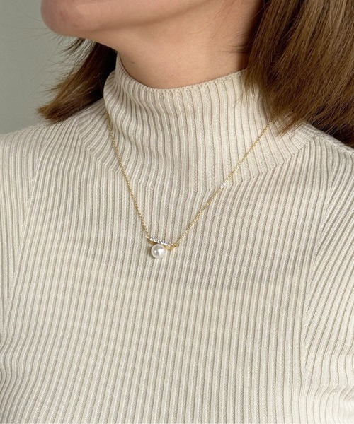 【連なるパールがネックレスのよう♡】CHANEL ツイリー org.jpg