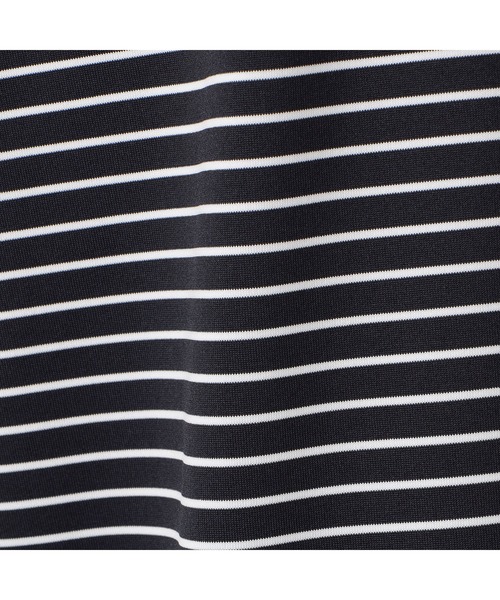 BRIEFING(ブリーフィング)の「【ブリーフィングゴルフ】MENS STRIPE HIGH NECK RELAXED FIT/メンズストライプハイネックリラックスドフィット(Tシャツ/カットソー・メンズ・ブルー/ブラック/ネイビー・L/M/XL/S)」の4枚目の写真