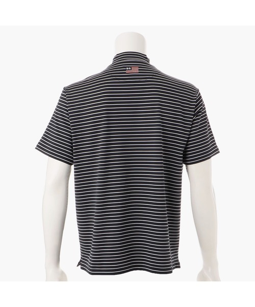 BRIEFING(ブリーフィング)の「【ブリーフィングゴルフ】MENS STRIPE HIGH NECK RELAXED FIT/メンズストライプハイネックリラックスドフィット(Tシャツ/カットソー・メンズ・ブルー/ブラック/ネイビー・L/M/XL/S)」の6枚目の写真