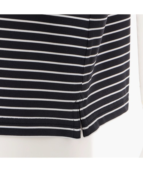 BRIEFING(ブリーフィング)の「【ブリーフィングゴルフ】MENS STRIPE HIGH NECK RELAXED FIT/メンズストライプハイネックリラックスドフィット(Tシャツ/カットソー・メンズ・ブルー/ブラック/ネイビー・L/M/XL/S)」の9枚目の写真