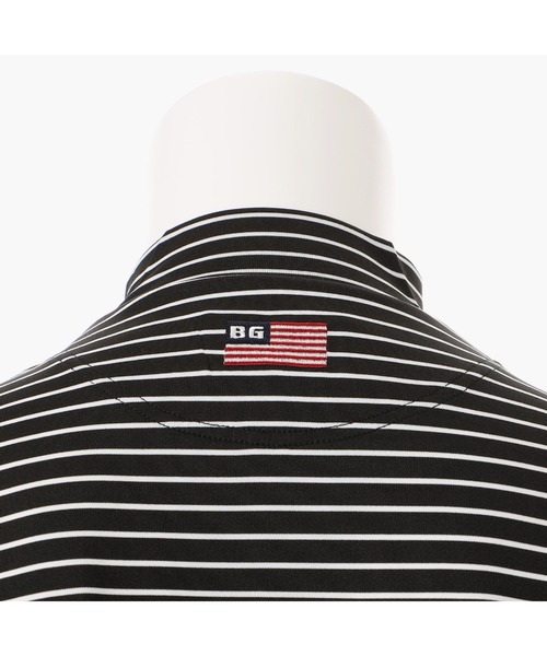 BRIEFING(ブリーフィング)の「【ブリーフィングゴルフ】MENS STRIPE HIGH NECK RELAXED FIT/メンズストライプハイネックリラックスドフィット(Tシャツ/カットソー・メンズ・ブルー/ブラック/ネイビー・L/M/XL/S)」の18枚目の写真