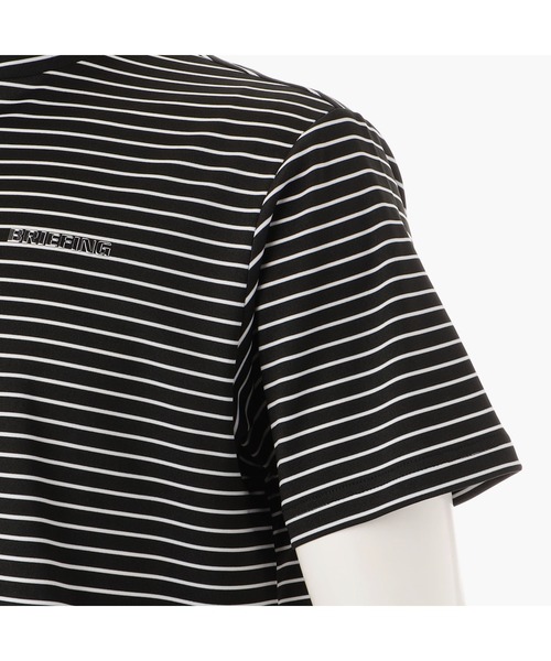 BRIEFING(ブリーフィング)の「【ブリーフィングゴルフ】MENS STRIPE HIGH NECK RELAXED FIT/メンズストライプハイネックリラックスドフィット(Tシャツ/カットソー・メンズ・ブルー/ブラック/ネイビー・L/M/XL/S)」の19枚目の写真