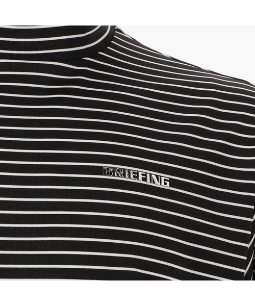 BRIEFING(ブリーフィング)の「【ブリーフィングゴルフ】MENS STRIPE HIGH NECK RELAXED FIT/メンズストライプハイネックリラックスドフィット(Tシャツ/カットソー・メンズ・ブルー/ブラック/ネイビー・L/M/XL/S)」の20枚目の写真