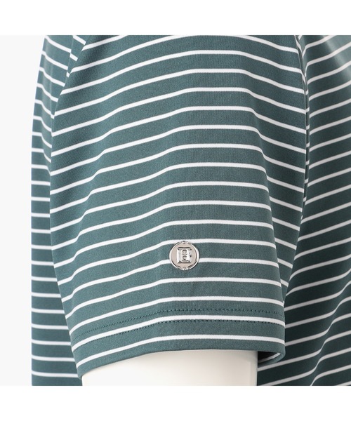 BRIEFING(ブリーフィング)の「【ブリーフィングゴルフ】MENS STRIPE HIGH NECK RELAXED FIT/メンズストライプハイネックリラックスドフィット(Tシャツ/カットソー・メンズ・ブルー/ブラック/ネイビー・L/M/XL/S)」の22枚目の写真