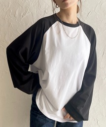 She's Closet（シーズクローゼット）の「オーバーサイズ長袖無地ラグランスリーブロンTプルオーバー（Tシャツ/カットソー）」