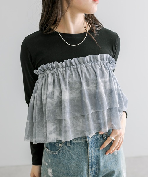 mystic(ミスティック)の「マルチフリルビスチェ(その他トップス・レディース・グレー・FREE)」の5枚目の写真