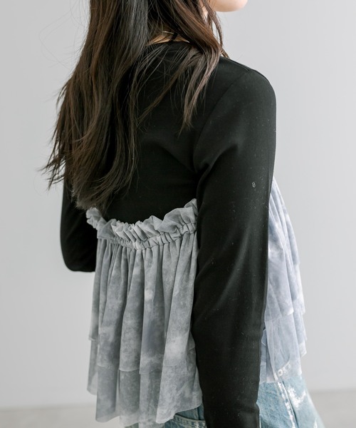 mystic(ミスティック)の「マルチフリルビスチェ(その他トップス・レディース・グレー・FREE)」の4枚目の写真