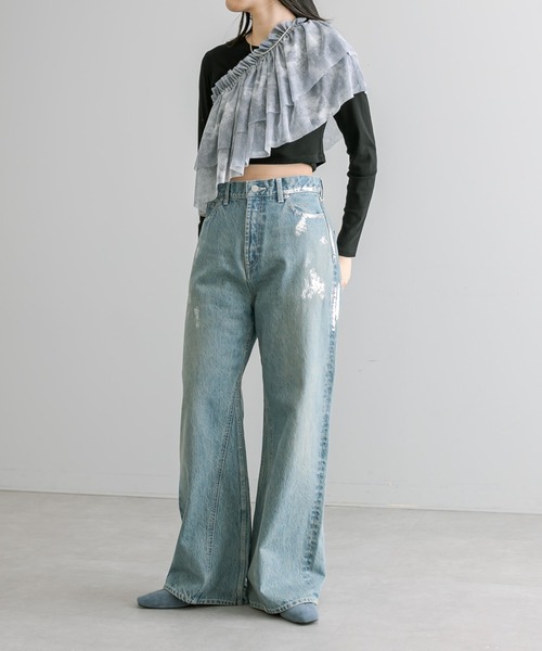 mystic(ミスティック)の「マルチフリルビスチェ(その他トップス・レディース・グレー・FREE)」の3枚目の写真