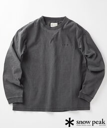 SNOW PEAK × JOURNAL STANDARD / 別注 Pigment Dyed Logo L/S Tshirt