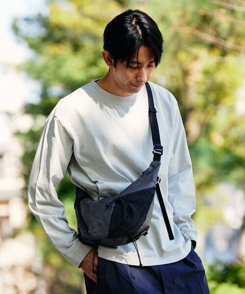 JOURNAL STANDARD(ジャーナルスタンダード)の「SNOW PEAK × JOURNAL STANDARD / 別注 Pigment Dyed Logo L/S Tshirt(Tシャツ/カットソー・メンズ・ブラック系その他/ライトグレー/ピンク/ネイビー・MEDIUM/LARGE/X-LARGE)」の5枚目の写真