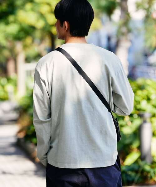 JOURNAL STANDARD(ジャーナルスタンダード)の「SNOW PEAK × JOURNAL STANDARD / 別注 Pigment Dyed Logo L/S Tshirt(Tシャツ/カットソー・メンズ・ブラック系その他/ライトグレー/ピンク/ネイビー・MEDIUM/LARGE/X-LARGE)」の8枚目の写真