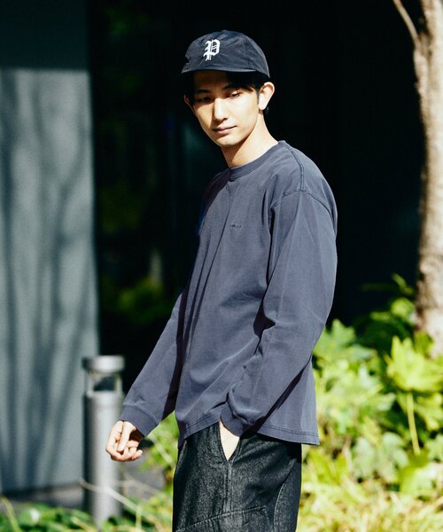 JOURNAL STANDARD(ジャーナルスタンダード)の「SNOW PEAK × JOURNAL STANDARD / 別注 Pigment Dyed Logo L/S Tshirt(Tシャツ/カットソー・メンズ・ブラック系その他/ライトグレー/ピンク/ネイビー・MEDIUM/LARGE/X-LARGE)」の11枚目の写真