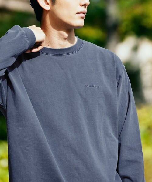 JOURNAL STANDARD(ジャーナルスタンダード)の「SNOW PEAK × JOURNAL STANDARD / 別注 Pigment Dyed Logo L/S Tshirt(Tシャツ/カットソー・メンズ・ブラック系その他/ライトグレー/ピンク/ネイビー・MEDIUM/LARGE/X-LARGE)」の15枚目の写真