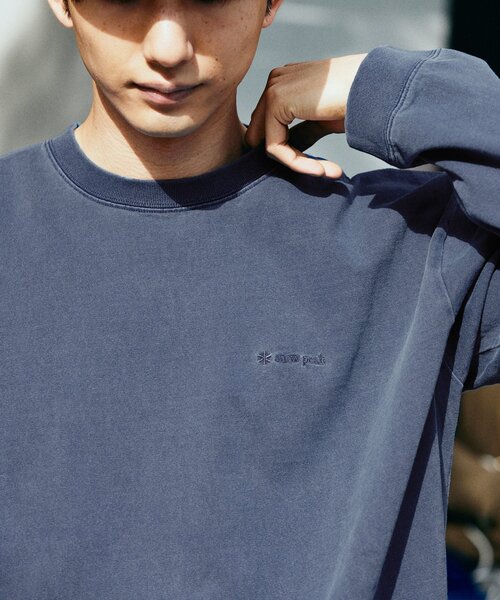 JOURNAL STANDARD(ジャーナルスタンダード)の「SNOW PEAK × JOURNAL STANDARD / 別注 Pigment Dyed Logo L/S Tshirt(Tシャツ/カットソー・メンズ・ブラック系その他/ライトグレー/ピンク/ネイビー・MEDIUM/LARGE/X-LARGE)」の16枚目の写真