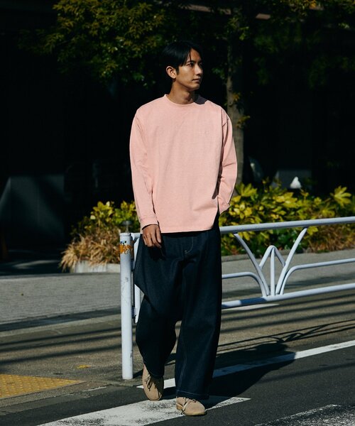 JOURNAL STANDARD(ジャーナルスタンダード)の「SNOW PEAK × JOURNAL STANDARD / 別注 Pigment Dyed Logo L/S Tshirt(Tシャツ/カットソー・メンズ・ブラック系その他/ライトグレー/ピンク/ネイビー・MEDIUM/LARGE/X-LARGE)」の18枚目の写真