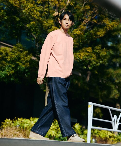 JOURNAL STANDARD(ジャーナルスタンダード)の「SNOW PEAK × JOURNAL STANDARD / 別注 Pigment Dyed Logo L/S Tshirt(Tシャツ/カットソー・メンズ・ブラック系その他/ライトグレー/ピンク/ネイビー・MEDIUM/LARGE/X-LARGE)」の20枚目の写真