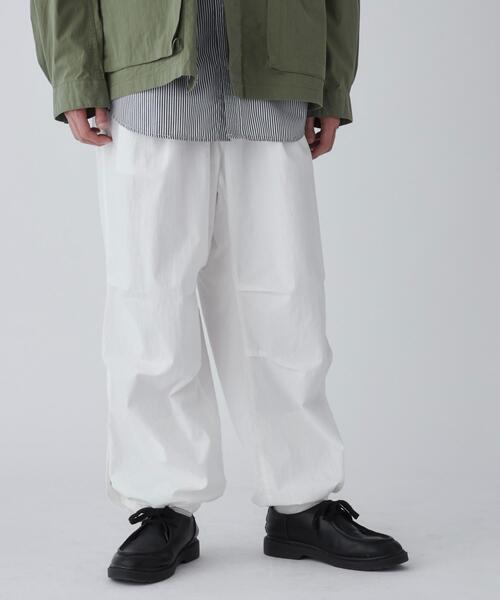 THE STANDARD（ザスタンダード）の「WEGO/サイドスリットパラシュートパンツ（カーゴパンツ・メンズ・ホワイト/ブラック/カーキ・LARGE/MEDIUM）」の10枚目の写真