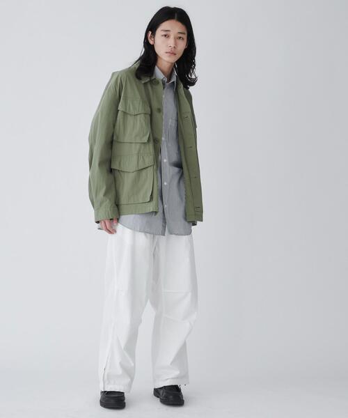 THE STANDARD（ザスタンダード）の「WEGO/サイドスリットパラシュートパンツ（カーゴパンツ・メンズ・ホワイト/ブラック/カーキ・LARGE/MEDIUM）」の11枚目の写真