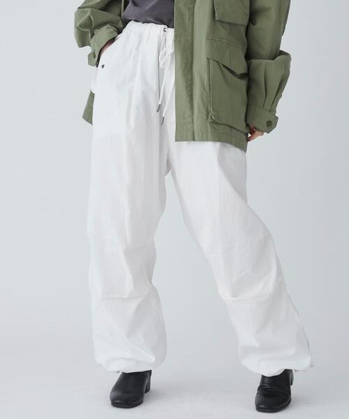 THE STANDARD（ザスタンダード）の「WEGO/サイドスリットパラシュートパンツ（カーゴパンツ・メンズ・ホワイト/ブラック/カーキ・LARGE/MEDIUM）」の9枚目の写真