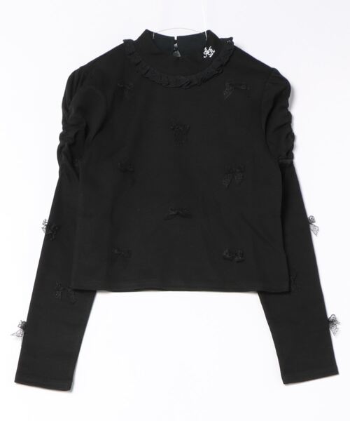 Ank Rouge(アンクルージュ)の「チビリボンTOPS(Tシャツ/カットソー・レディース・ブラック/ホワイト/A・M)」の18枚目の写真