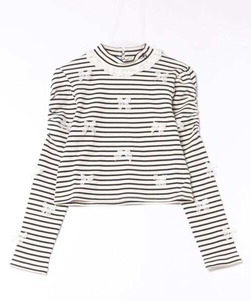 Ank Rouge(アンクルージュ)の「チビリボンTOPS(Tシャツ/カットソー・レディース・ブラック/ホワイト/A・M)」の16枚目の写真