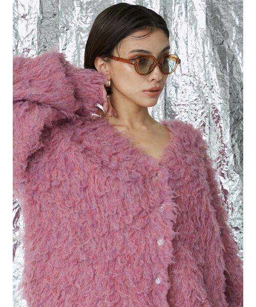 EVRIS（エヴリス）の「WIDE FRAME サングラス（サングラス・レディース・オレンジ/ブラック/ブラウン・FREE）」の4枚目の写真