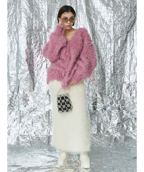 EVRIS（エヴリス）の「WIDE FRAME サングラス（サングラス・レディース・オレンジ/ブラック/ブラウン・FREE）」の5枚目の写真