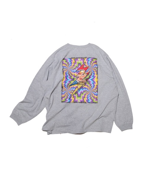 NATAL DESIGN(ネイタルデザイン)の「IWANTTOBELIEVE LONG SLEEVE(Tシャツ/カットソー・メンズ・グレー/ホワイト・X-LARGE/XX-LARGE)」の1枚目の写真