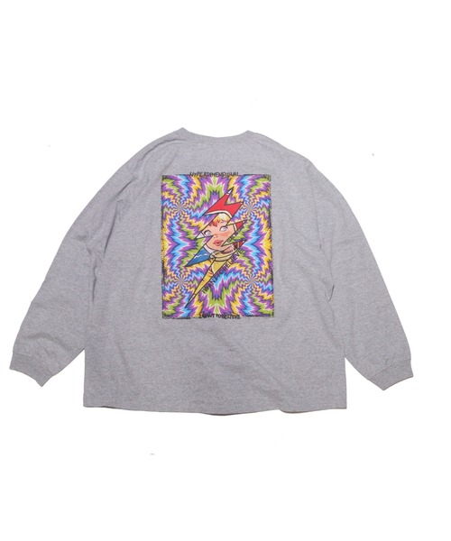 NATAL DESIGN(ネイタルデザイン)の「IWANTTOBELIEVE LONG SLEEVE(Tシャツ/カットソー・メンズ・グレー/ホワイト・X-LARGE/XX-LARGE)」の4枚目の写真