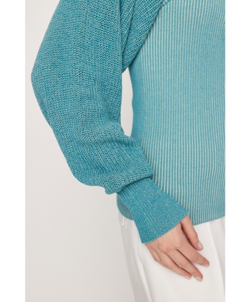 ニット セーター 「PLUS」2WAY BOLERO KNIT PO/2WAYボレロニットプルオーバー レディース SLY ニット セーター 2P BOLERO HG TOPS ツーピー ボレロ