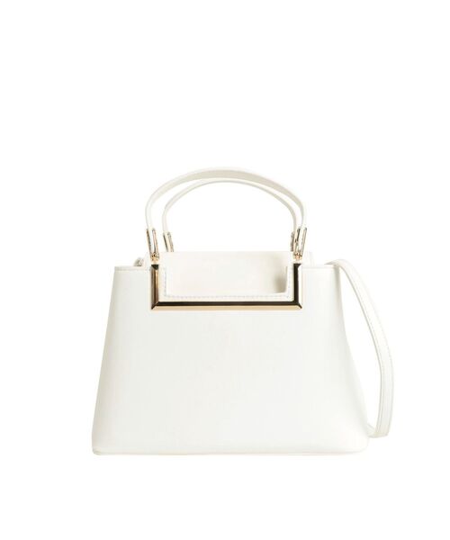 MERCURYDUO（マーキュリーデュオ）の「マルチウェイバイカラーミニBAG（ハンドバッグ・レディース・ピンク/ブラック/オフホワイト/シルバー/ゴールド/アイボリー・FREE）」の15枚目の写真