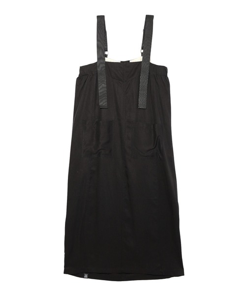 MILKFED.（ミルクフェド）の「TAPE OVERALL DRESS（ワンピース・レディース・オリーブ/ブラック・ONE SIZE）」の9枚目の写真