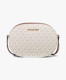 MICHAEL KORS | JET SET TRAVEL オーバル クロスボディ ミディアム - MKシグネチャー(ショルダーバッグ)