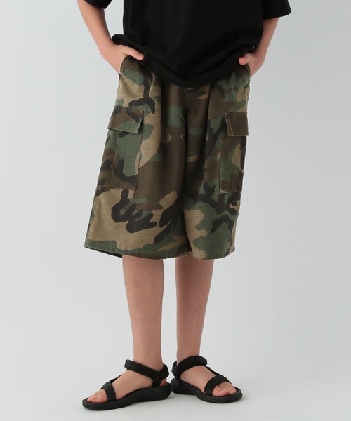 GLOBAL WORK（グローバルワーク）の「アソートカーゴショーツ/AND YUA ANY/107970（カーゴパンツ・キッズ・カモフラージュ/ブラック・150cm/160cm）」の10枚目の写真