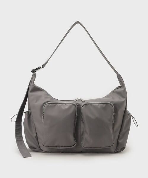 tk.TAKEO KIKUCHI（ティーケータケオキクチ）の「◆ダブルポケットビッグショルダーバッグ（ショルダーバッグ・メンズ・グレー系その他/ブラック系/ブラック・00）」の16枚目の写真