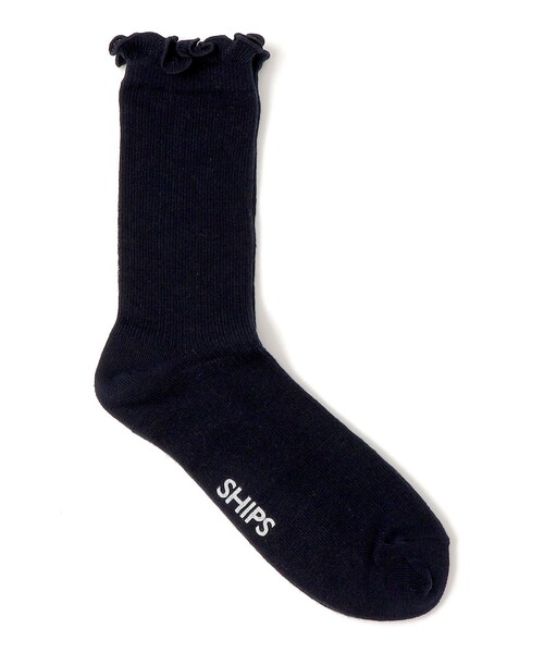 SHIPS（シップス）の「SHIPS KIDS:ガール フリル ソックス（ソックス/靴下・キッズ・ラベンダー/ホワイト/ネイビー・X-SMALL/SMALL/MEDIUM/LARGE）」の3枚目の写真