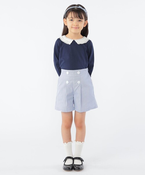 SHIPS（シップス）の「SHIPS KIDS:ガール フリル ソックス（ソックス/靴下・キッズ・ラベンダー/ホワイト/ネイビー・X-SMALL/SMALL/MEDIUM/LARGE）」の5枚目の写真