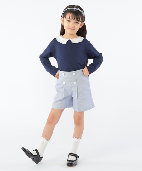 SHIPS（シップス）の「SHIPS KIDS:ガール フリル ソックス（ソックス/靴下・キッズ・ラベンダー/ホワイト/ネイビー・X-SMALL/SMALL/MEDIUM/LARGE）」の6枚目の写真
