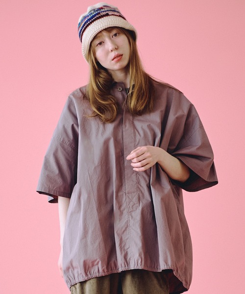 Universal Style Wear(ユニバーサルスタイルウェア)の「Universal Style Wear バルーン プルオーバー シャツ(シャツ/ブラウス・メンズ・ベージュ/ライトグレー/チャコールグレー/ブラック・MEDIUM/LARGE/X-LARGE)」の3枚目の写真