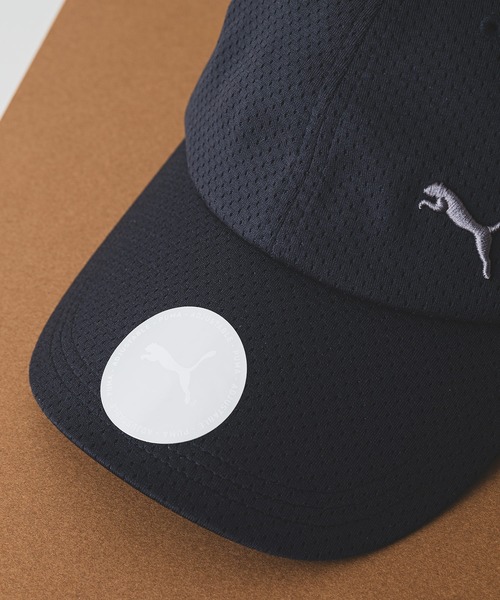 PUMA(プーマ)の「【PUMA/プーマ】ワンポイントメッシュキャップ(キャップ・メンズ・ネイビー/ブラック・FREE)」の6枚目の写真