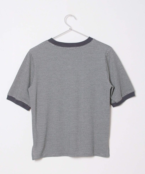 Crisp（クリスプ）の「ベーシックリンガーTシャツ（Tシャツ/カットソー・レディース・ブラック/ブラウン/グリーン・FREE）」の10枚目の写真