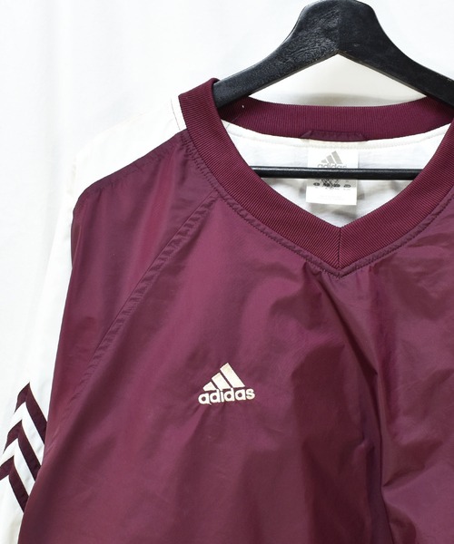 adidas（アディダス）の「【ヴィンテージ古着】adidas/アディダス パフォーマンスロゴ プルオーバーナイロンジャケット（ナイロンジャケット・メンズ・バーガンディー・X-LARGE）」の4枚目の写真