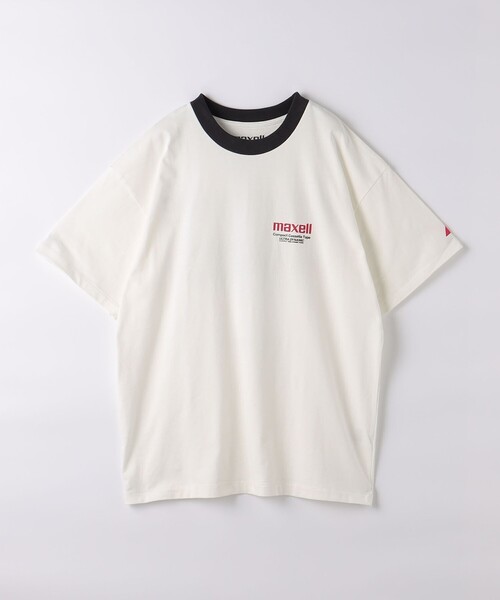 maxell（maxell）の「＜Maxell × monkey time＞ トリム プリント T