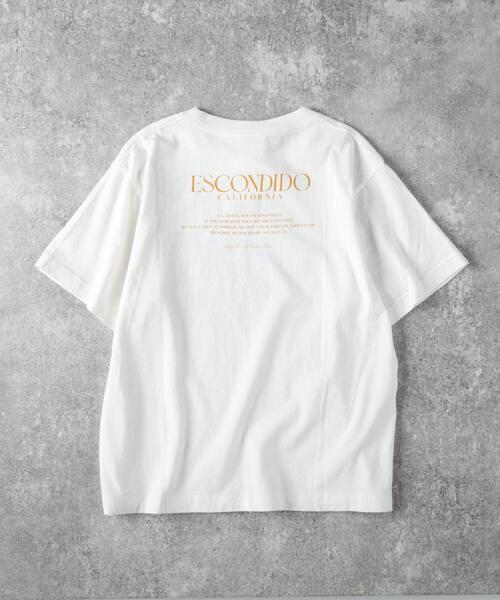 Right-on(ライトオン)の「Other(ソノタ)フォトプリント半袖Tシャツ(Tシャツ/カットソー・レディース・ホワイト×ブルー/ホワイト・S/M/L)」の13枚目の写真