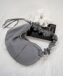 flower | シャーリングギンガムバッグ(ショルダーバッグ)